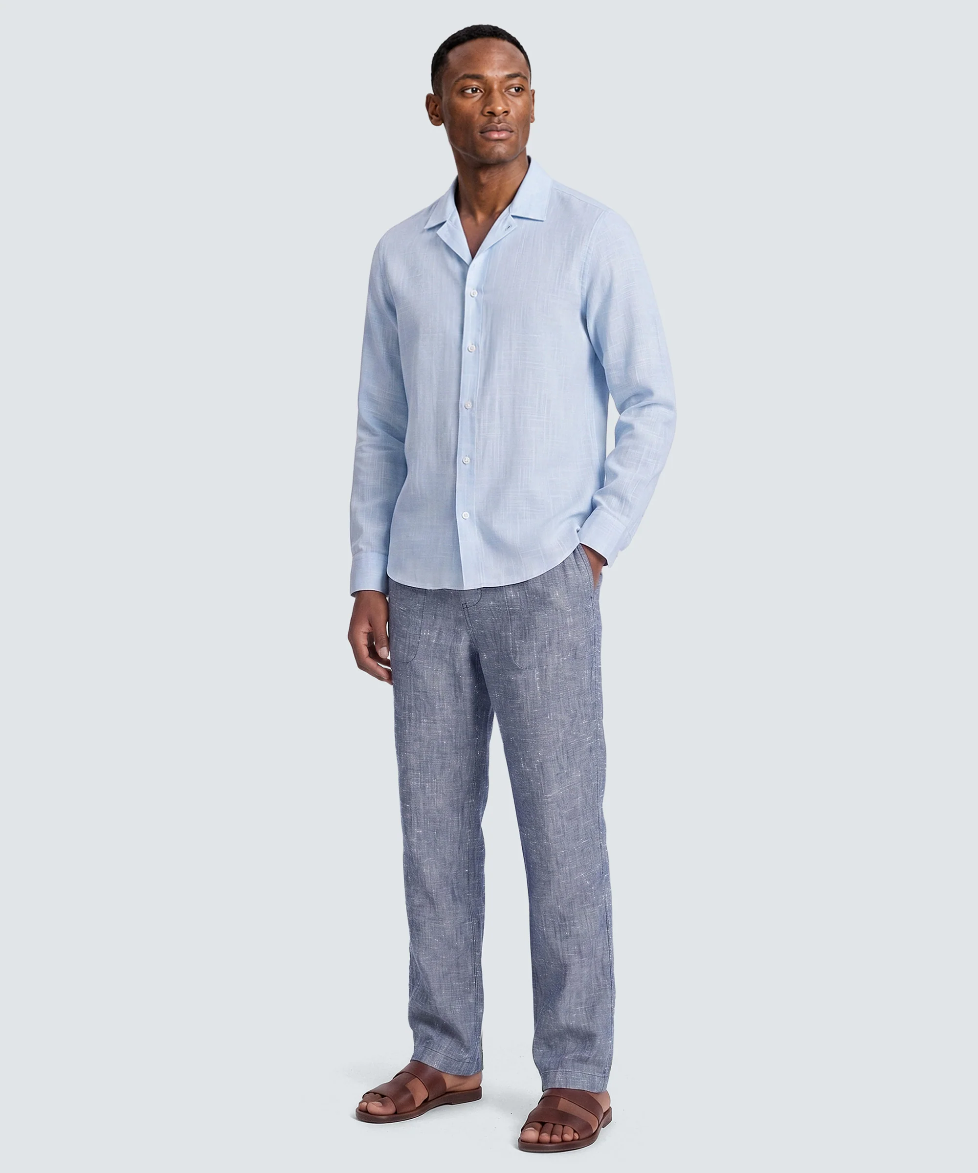 Men’s Merino Linen Button-Up - Image 11