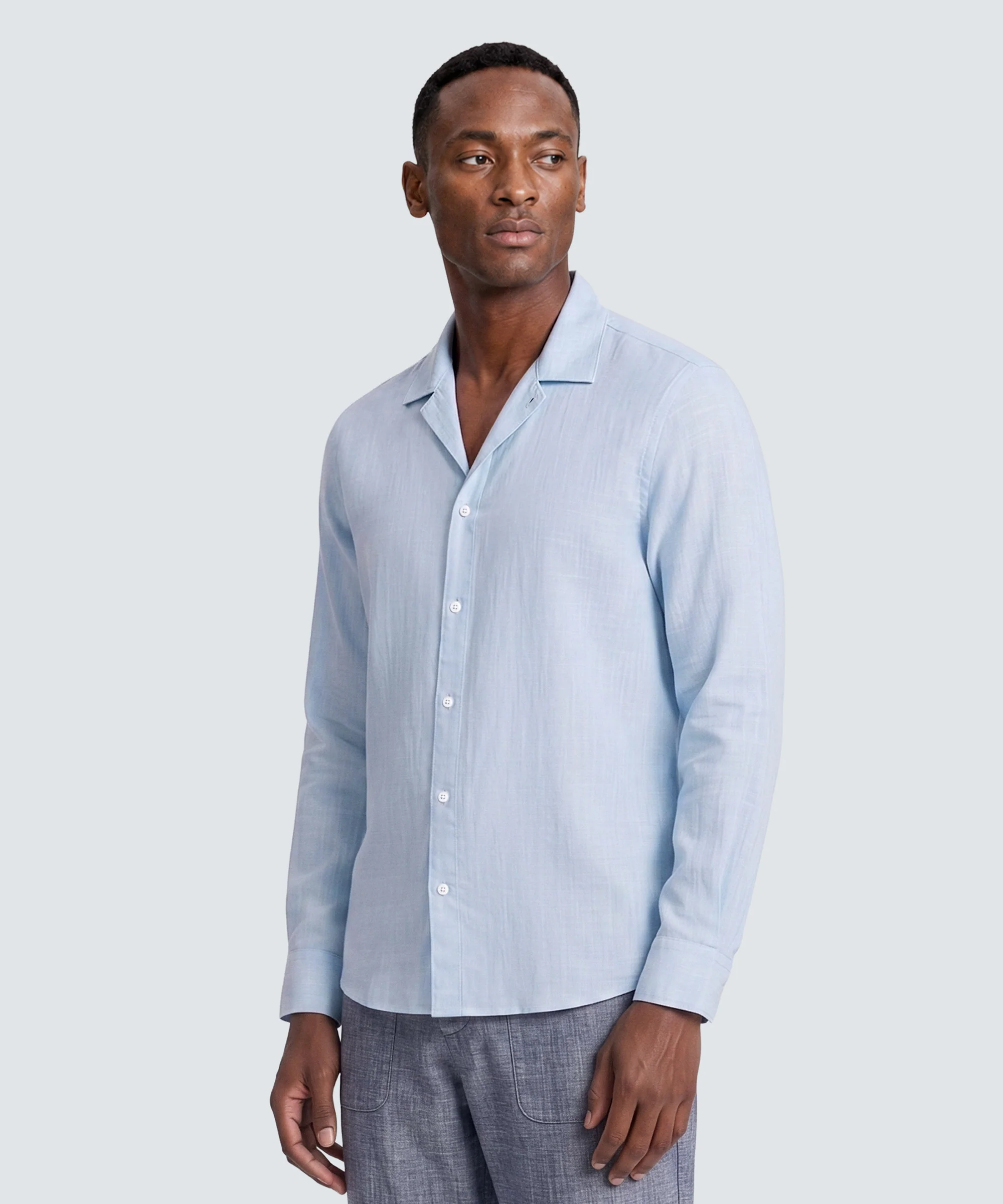 Men’s Merino Linen Button-Up - Image 7