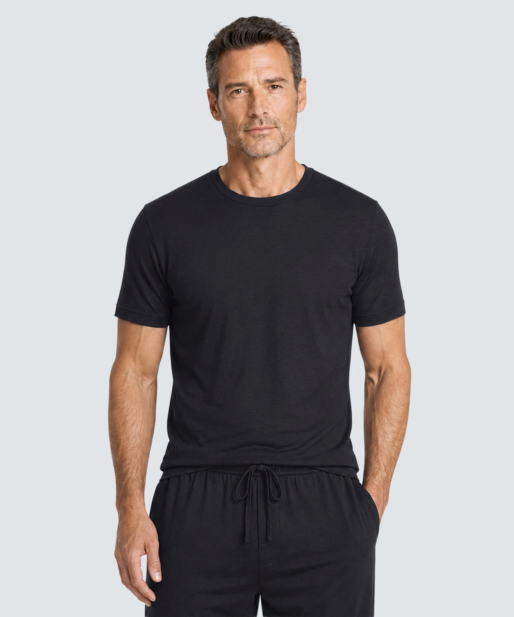 Men's Ultrafine Sleep T-Shirt + Shorts Bundle - Image 2