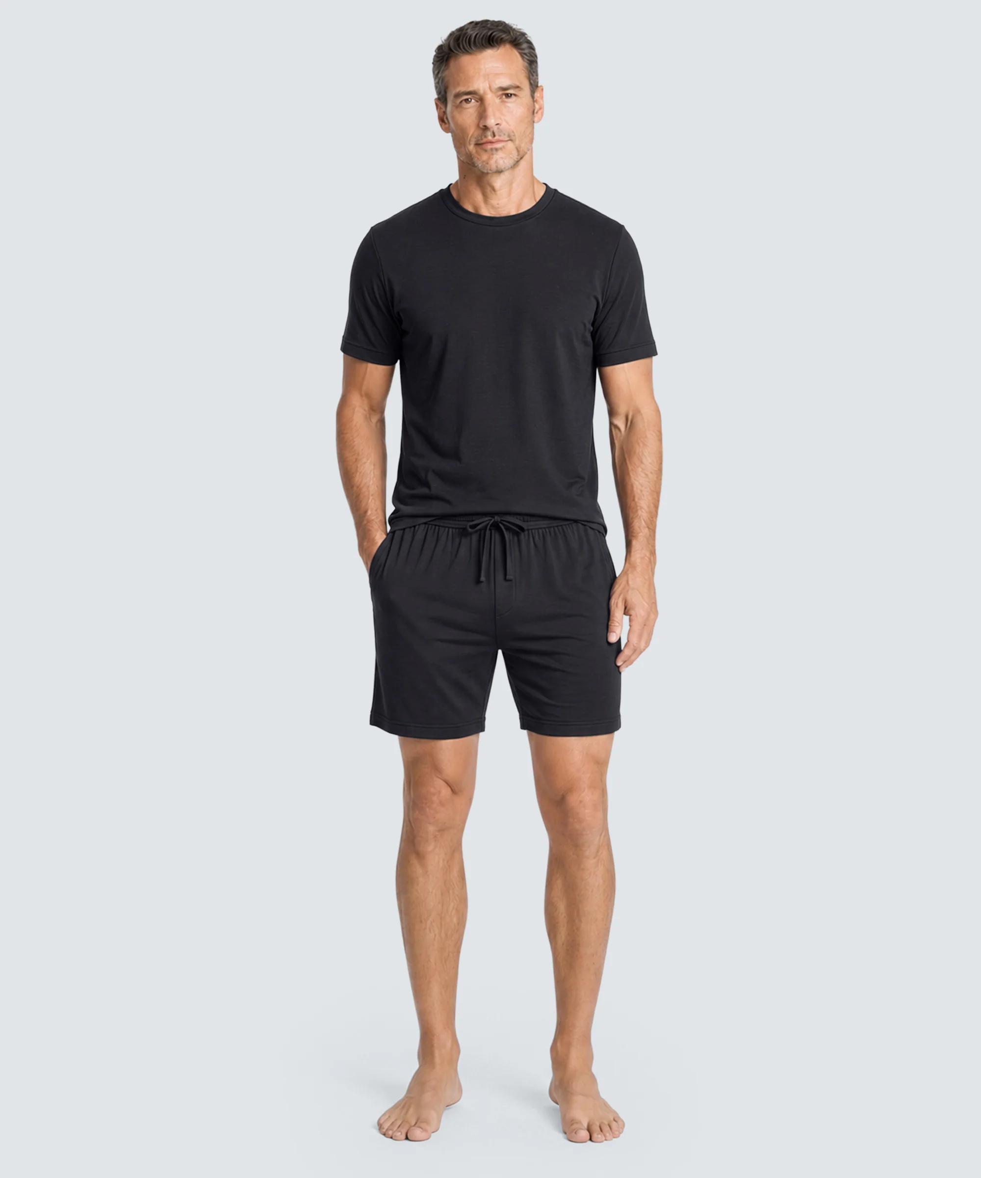 Men's Ultrafine Sleep T-Shirt + Shorts Bundle - Image 3
