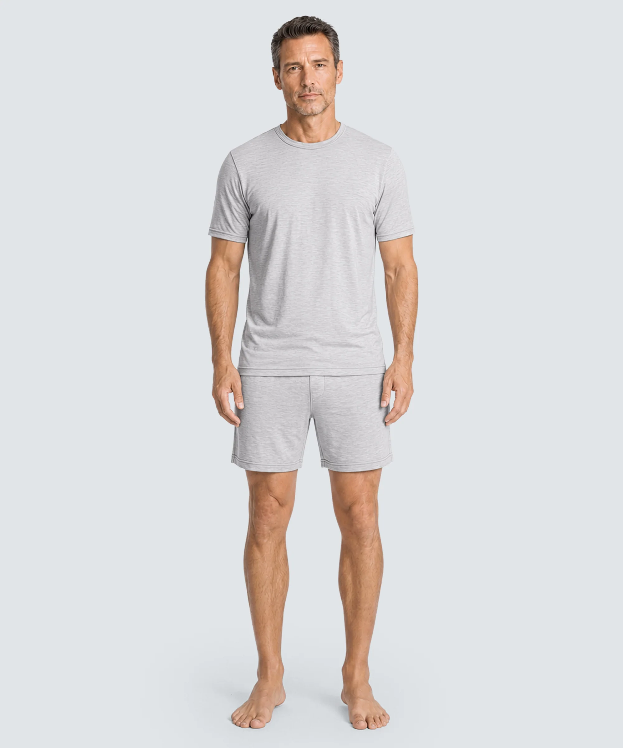 Men's Ultrafine Sleep T-Shirt + Shorts Bundle - Image 5