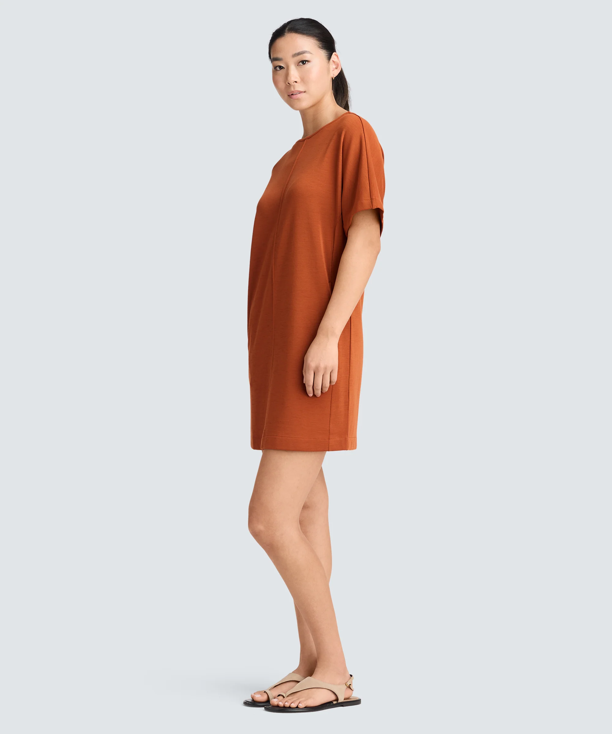 Women's Merino Boatneck T-Shirt Dress - Image 16