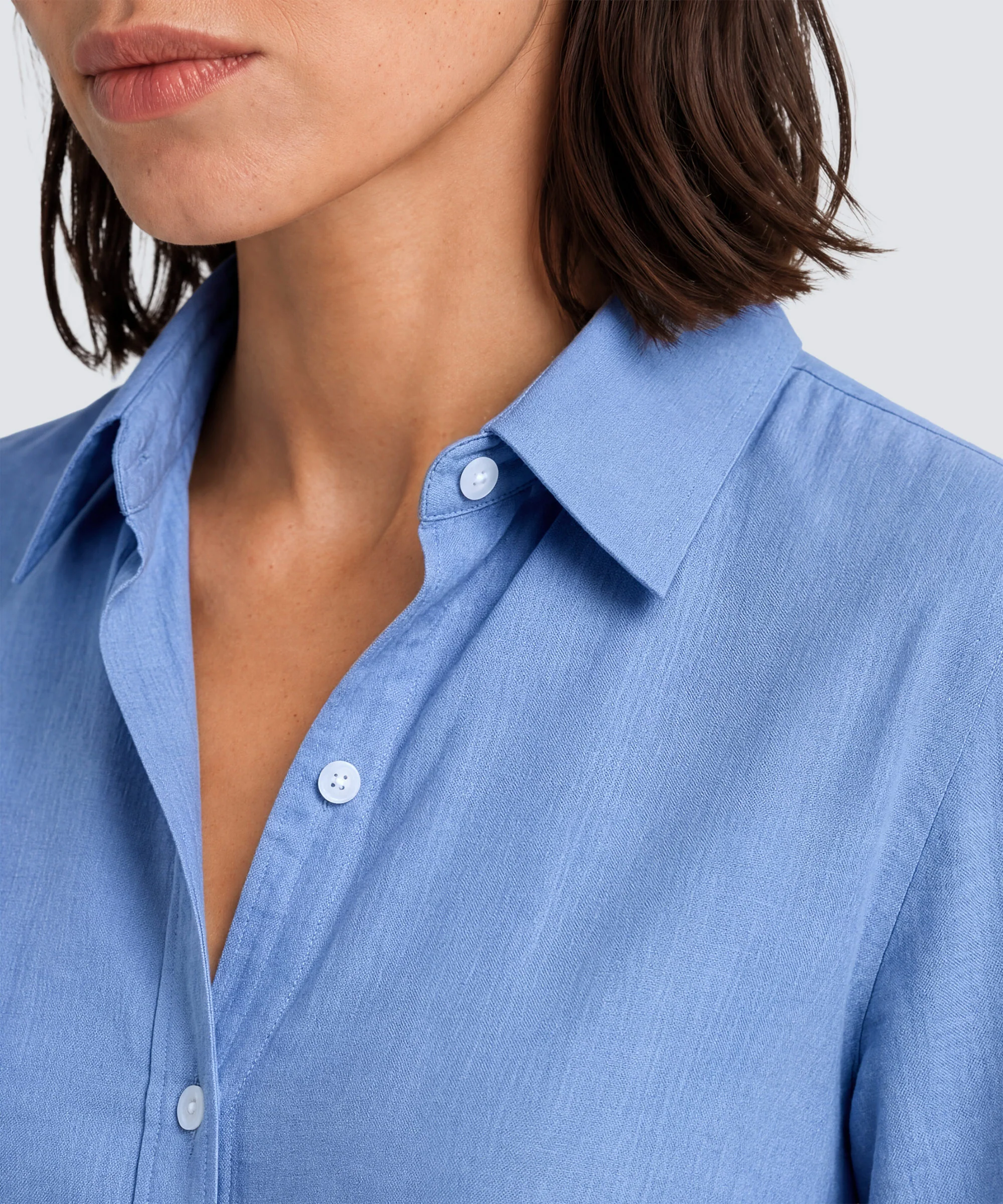 Women’s Merino Linen Short Sleeve Shirt - Image 7
