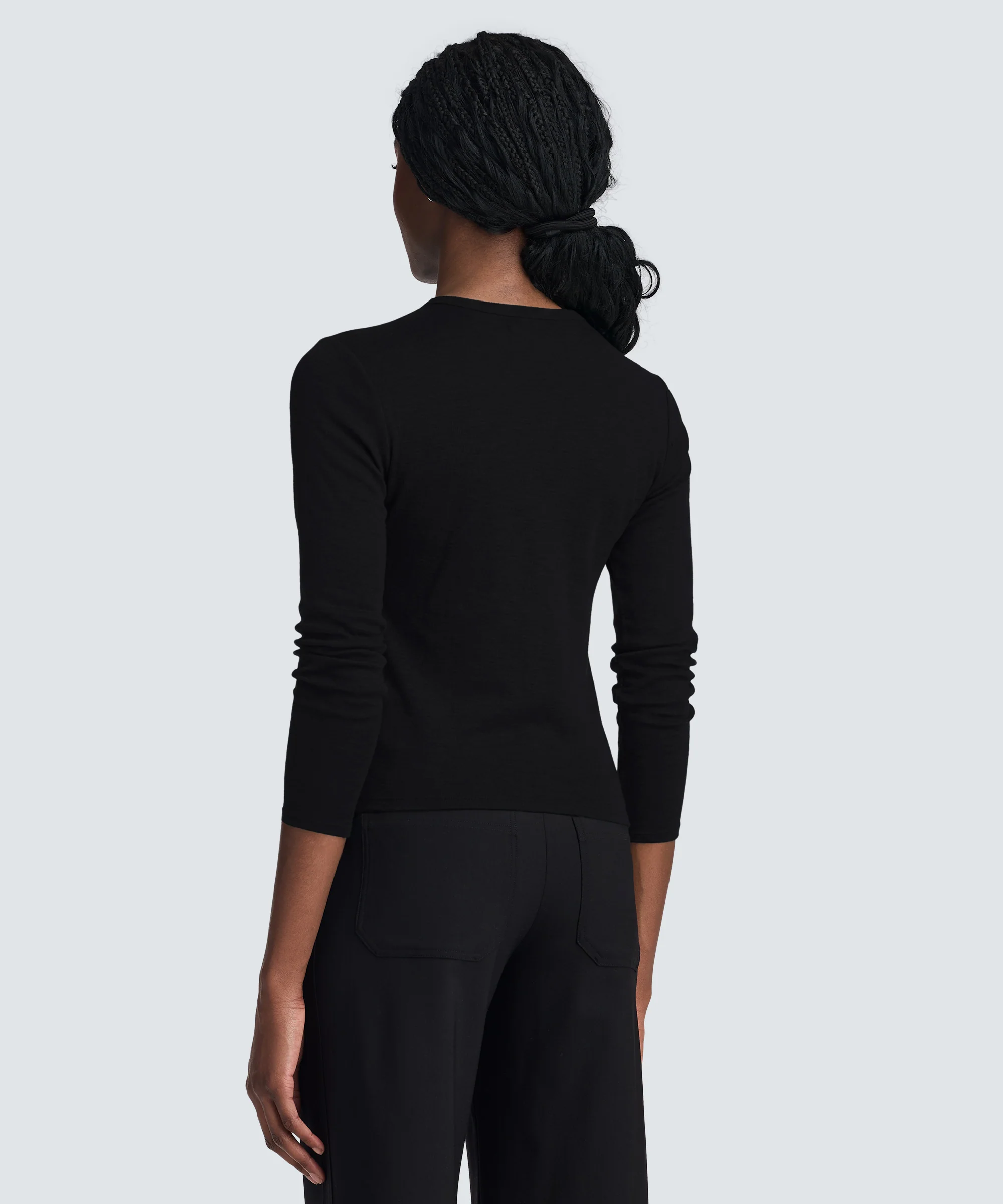 Women's Merino Rib Henley - Image 9