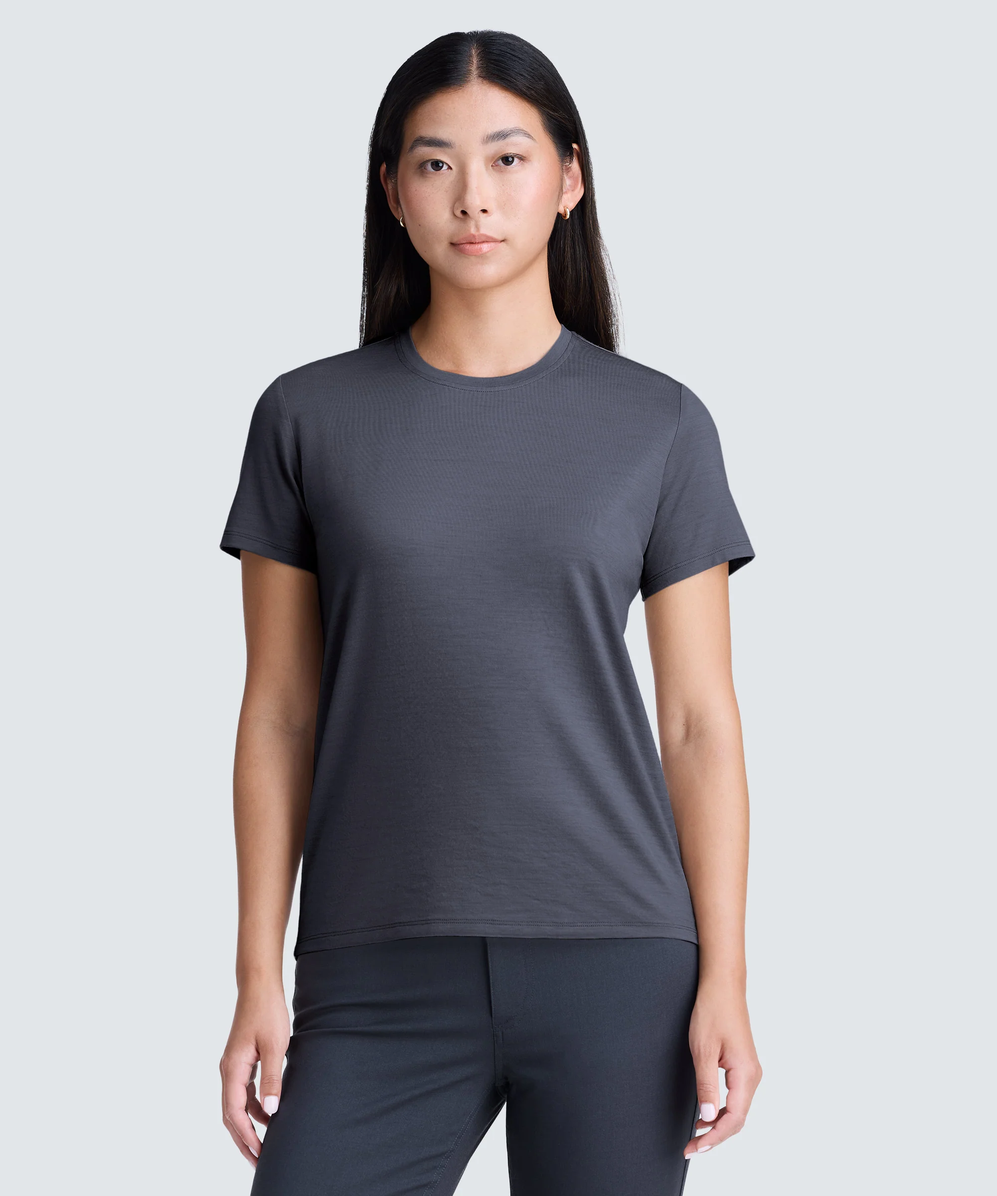 Women's Petite Merino Crew Neck T-Shirt - Image 12
